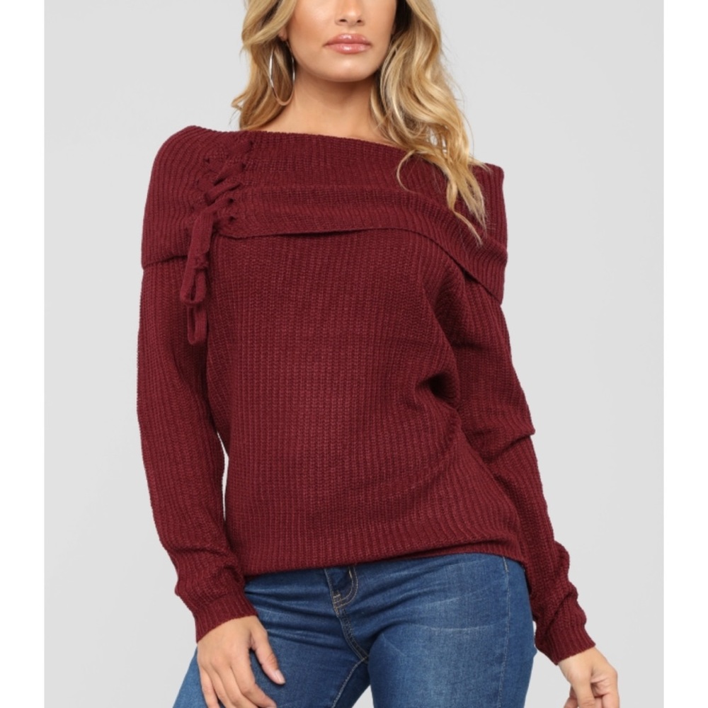 Off shoulder sweater Ambiance apparel